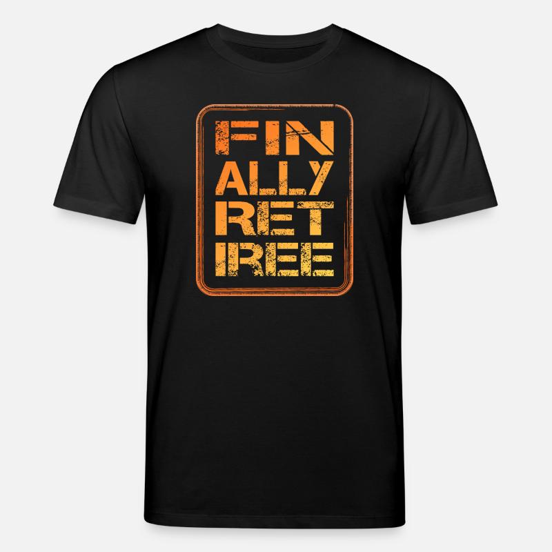 endlich Rentner retiree Rente Pension - Stanley/Stella Unisex Bio-T-Shirt CREATOR  - Schwarz