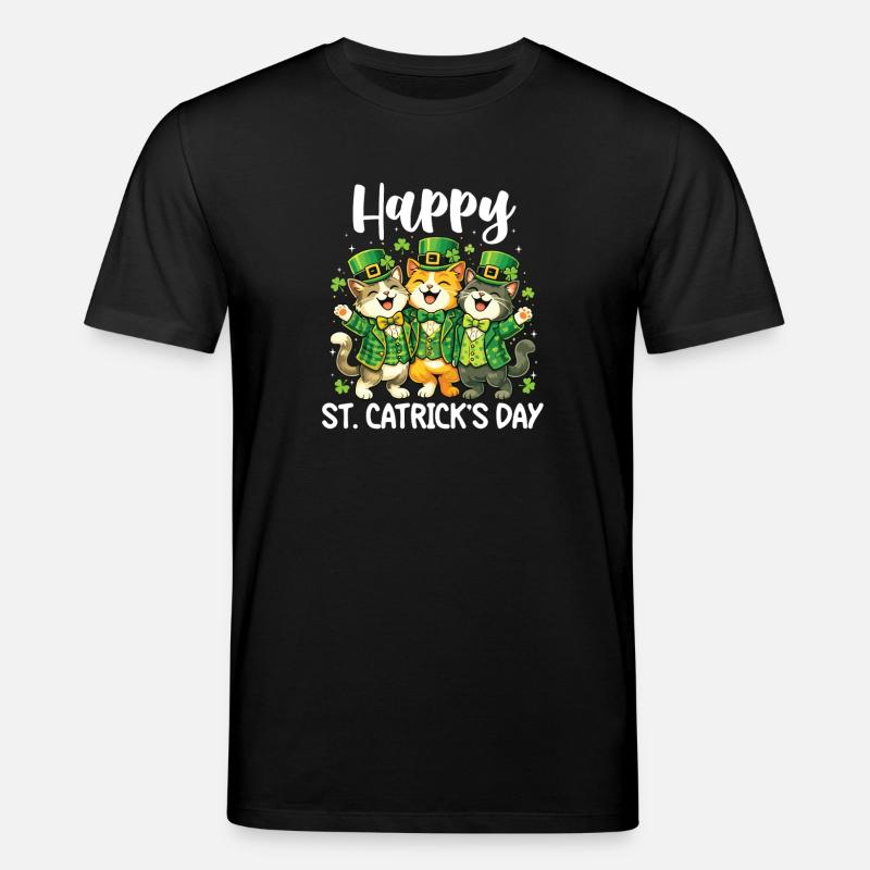 Joyeuse Saint-Patrick Irlandais - Saint-Patrick - T-shirt bio CREATOR Stanley/Stella Unisexe - noir