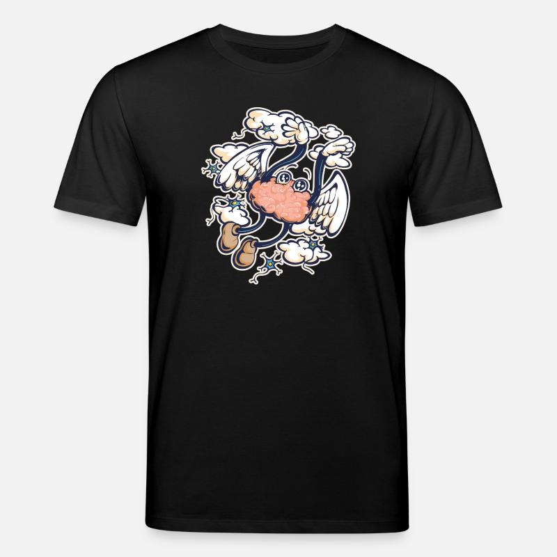 Ekstatisches Gehirn - Stanley/Stella Unisex Bio-T-Shirt CREATOR - Schwarz