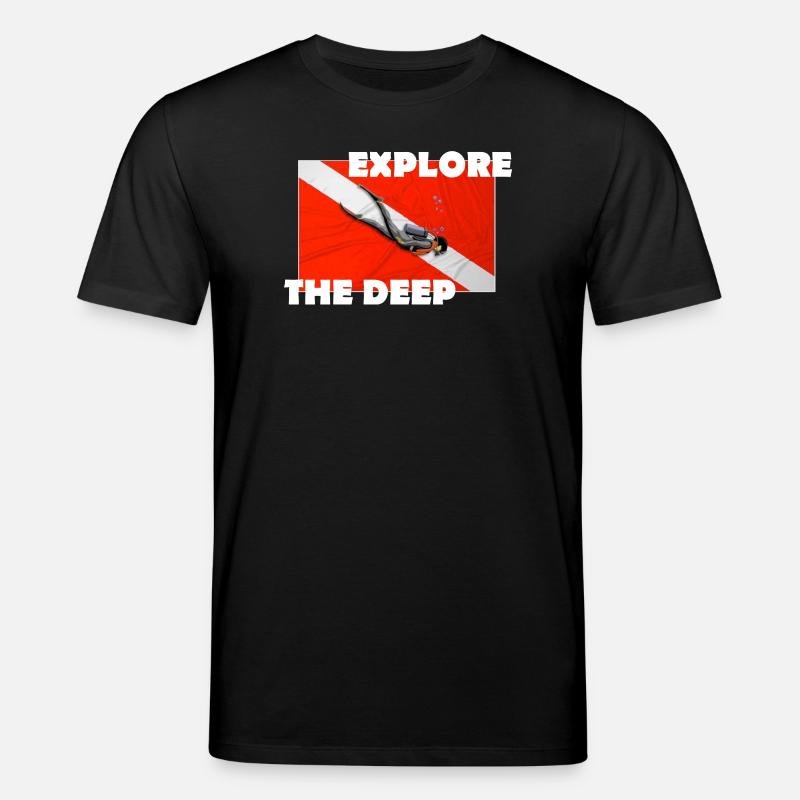 EXPLORE THE DEEP - Stanley/Stella CREATOR Unisex Organic T-Shirt - black
