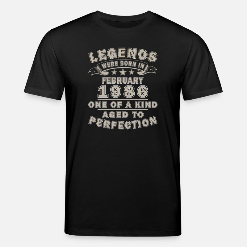 Mari anniversaire de février 1986 - T-shirt bio CREATOR Stanley/Stella Unisexe - noir