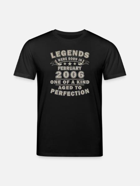 February 2006 Birthday Legend - Stanley/Stella CREATOR Unisex Organic T-Shirt - black
