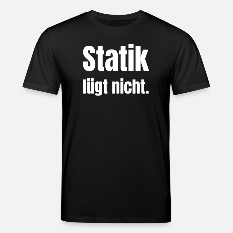 Statik lügt nicht. - Stanley/Stella Unisex Bio-T-Shirt CREATOR - Schwarz