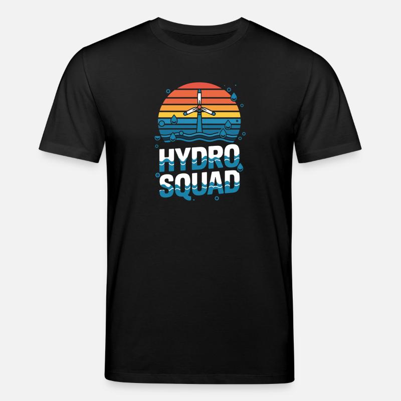 Équipe hydroélectrique Hydro Squad Énergie renouvelable - T-shirt bio CREATOR Stanley/Stella Unisexe - noir
