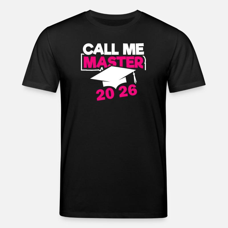 Master 2026 Abschluss Promotion Sponsion - Stanley/Stella Unisex Bio-T-Shirt CREATOR  - Schwarz