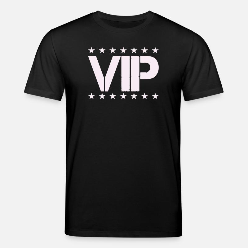 VIP Sternen-Statement in Pastellrosa - Stanley/Stella Unisex Bio-T-Shirt CREATOR  - Schwarz