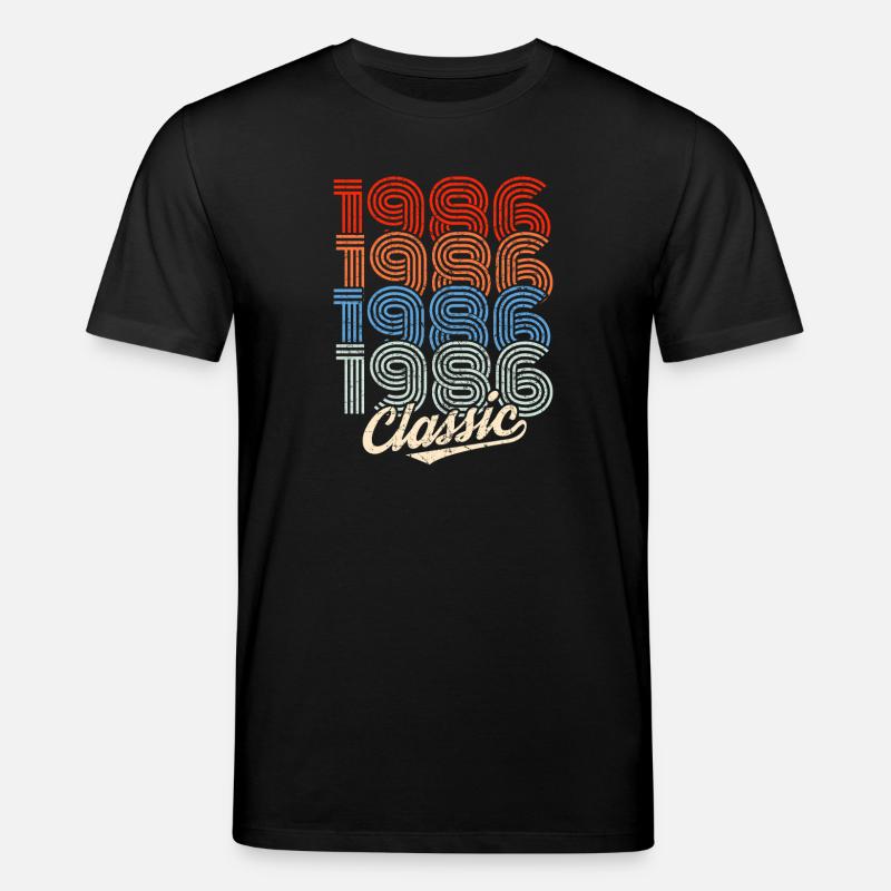 1986 Classic Retro Neon - Stanley/Stella Unisex Bio-T-Shirt CREATOR  - Schwarz