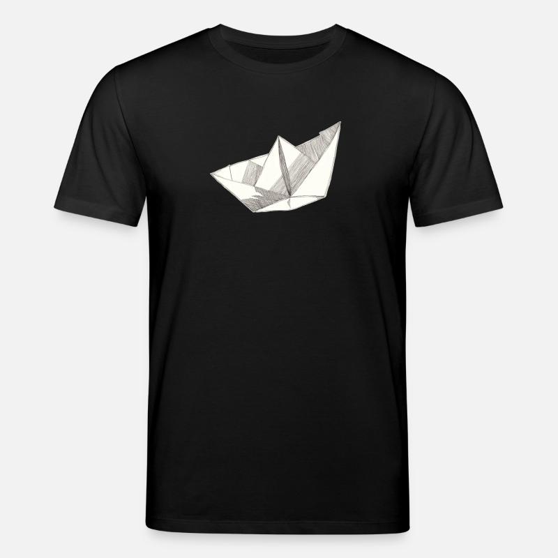 Papierschiff - Stanley/Stella Unisex Bio-T-Shirt CREATOR  - Schwarz