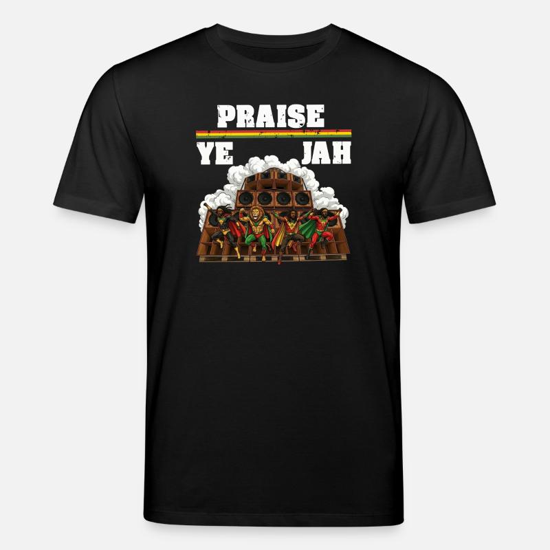 Praise Jah Rasta - Stanley/Stella Unisex Bio-T-Shirt CREATOR - Schwarz