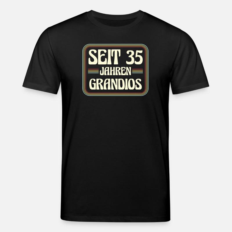 35 ans Anniversaire 35 - T-shirt bio CREATOR Stanley/Stella Unisexe - noir