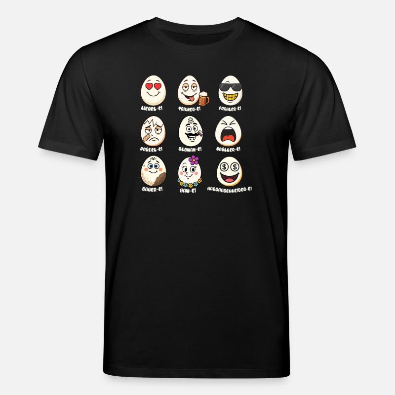 Wortwitziges Eier-Allerlei  - Stanley/Stella Unisex Bio-T-Shirt CREATOR  - Schwarz