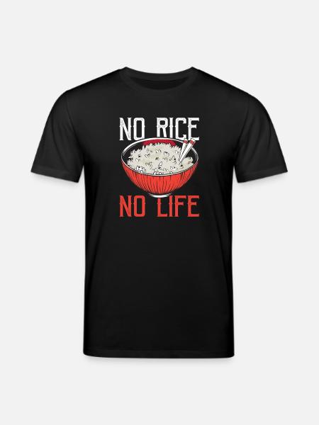 Rice Lovers Asian Cuisine Asia Rice - Stanley/Stella CREATOR Unisex Organic T-Shirt - black