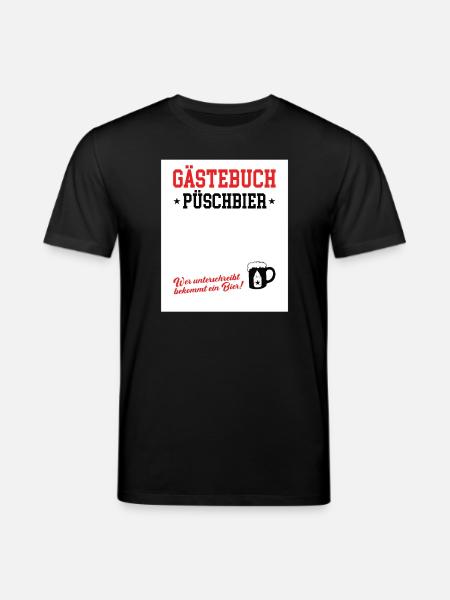 Guestbook Püschbier Babyshower Pullerparty New Papa - Stanley/Stella CREATOR Unisex Organic T-Shirt - black