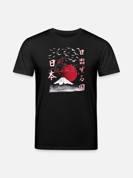 Japan Vintage Land of the Rising Sun - Stanley/Stella CREATOR Unisex Organic T-Shirt - black