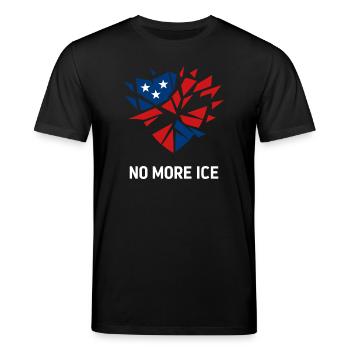 Stoppt die Abschiebung Protest Herz - Stanley/Stella Unisex Bio-T-Shirt CREATOR  - Schwarz - Vorne - Alina (178cm) & Michal (187cm)