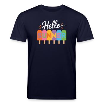 Hallo Sommer - Stanley/Stella Unisex Bio-T-Shirt CREATOR  - Navy - Vorne