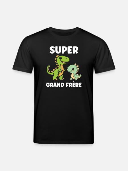 Super Big Brother Dinosaurs - Stanley/Stella CREATOR Unisex Organic T-Shirt - black
