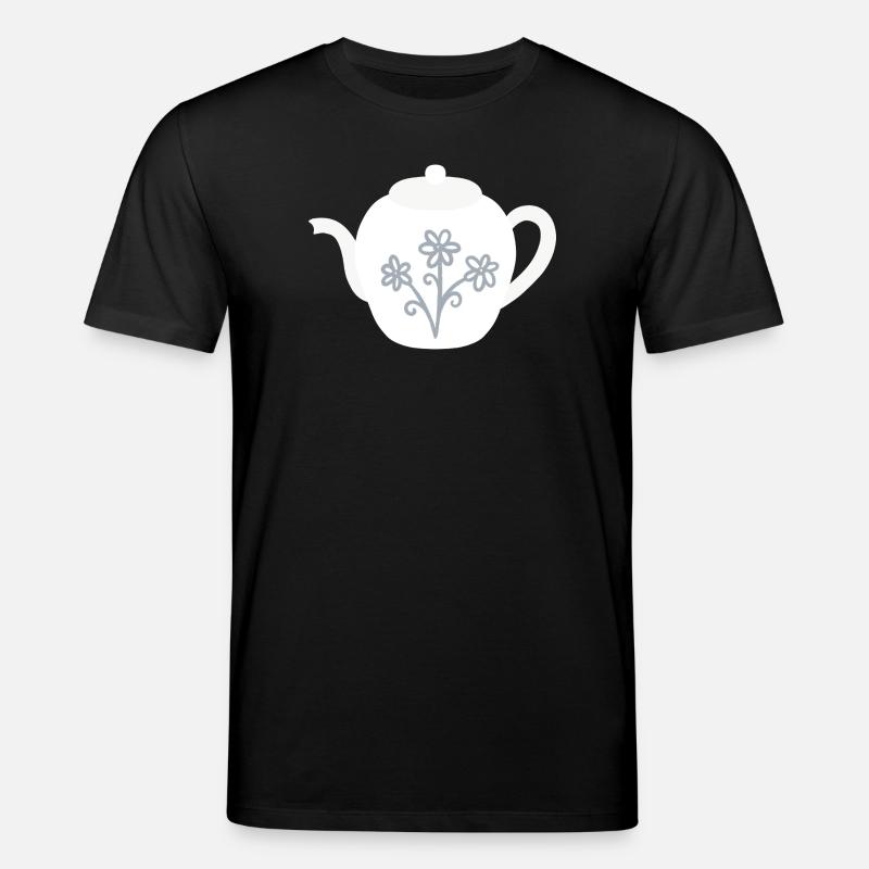 Floraison florale de théière - T-shirt bio CREATOR Stanley/Stella Unisexe - noir