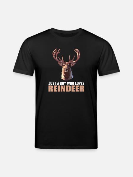 Rentiere Rentier - Stanley/Stella Unisex Bio-T-Shirt CREATOR  - Schwarz