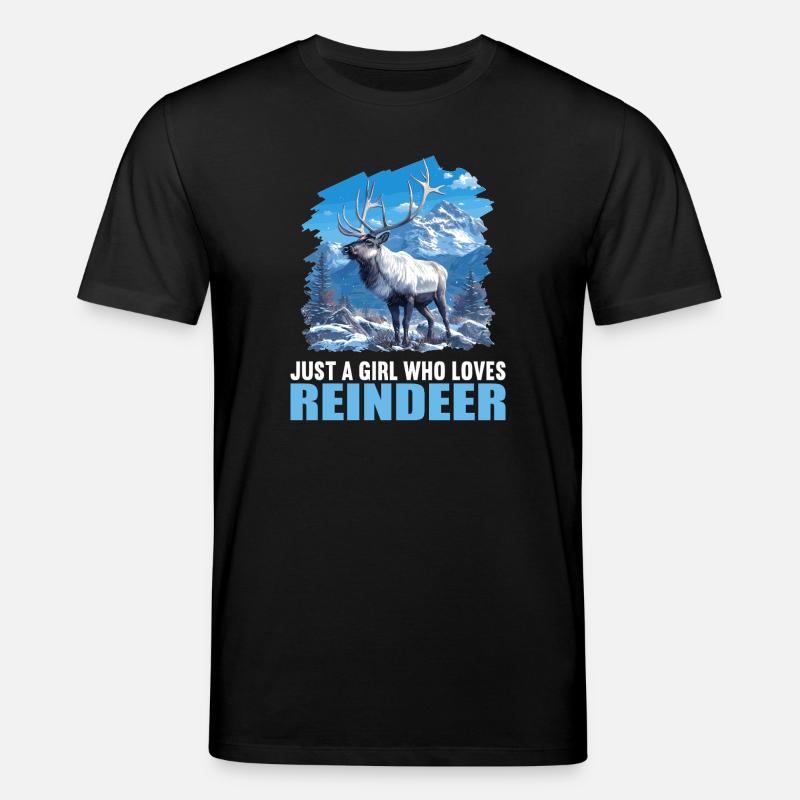 Rentiere Rentier - Stanley/Stella Unisex Bio-T-Shirt CREATOR  - Schwarz