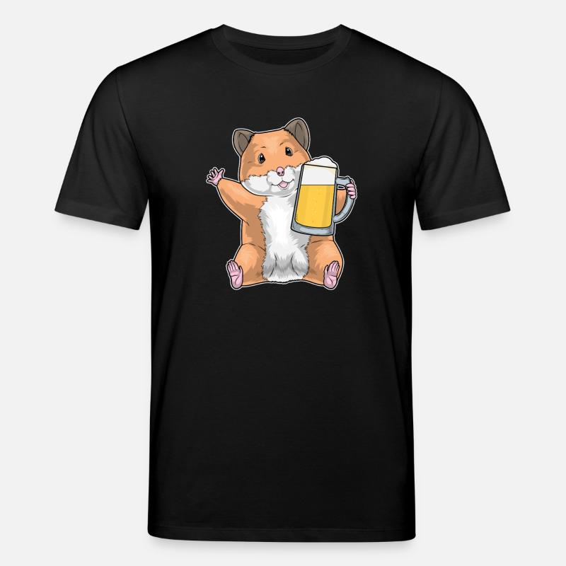 Hamster Bier - Stanley/Stella Unisex Bio-T-Shirt CREATOR  - Schwarz