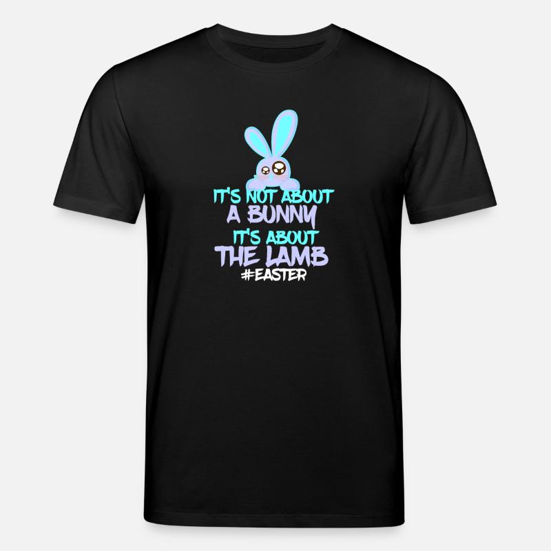 Oster Bunny vs Lamb Design - T-shirt bio CREATOR Stanley/Stella Unisexe - noir