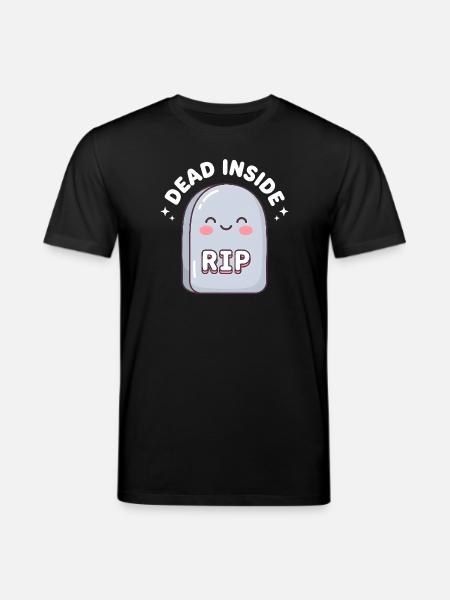 Cute RIP Tombstone Design - Stanley/Stella CREATOR Unisex Organic T-Shirt - black