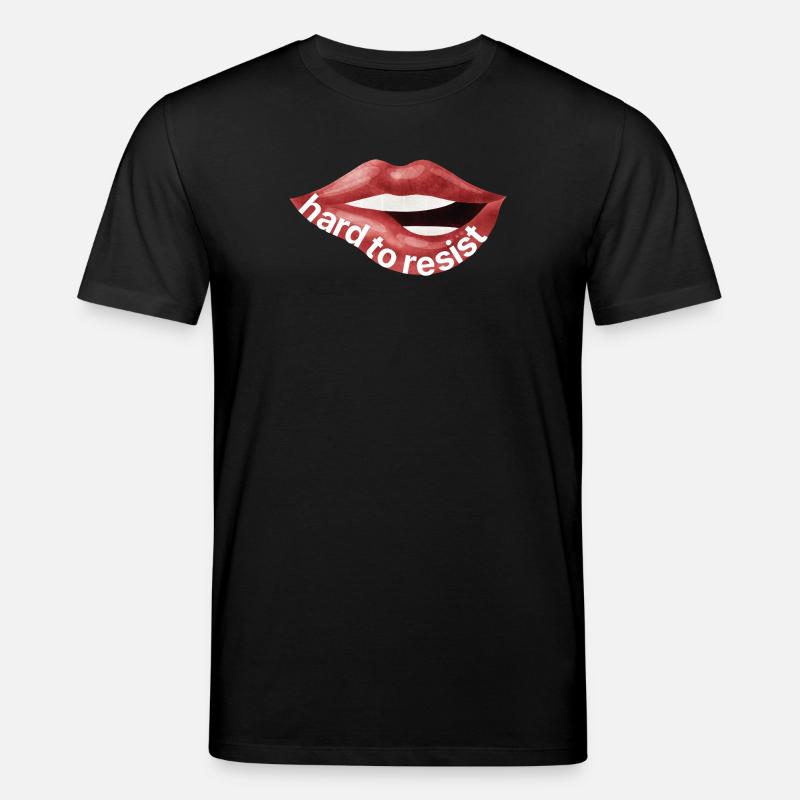 Difficile resistere – Illustrazione di Red Lips - Maglietta ecologica unisex CREATOR di Stanley/Stella - nero