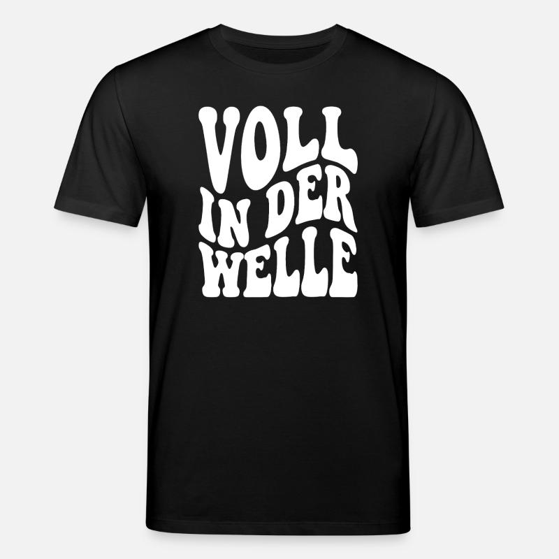 Full in the wave - Stanley/Stella CREATOR Unisex Organic T-Shirt - black