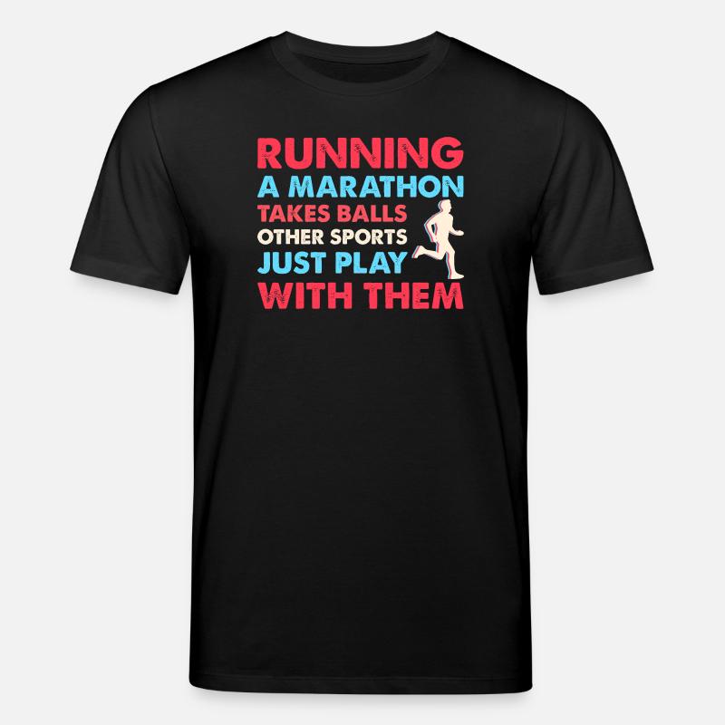 Courir Un marathon demande des ballons - T-shirt bio CREATOR Stanley/Stella Unisexe - noir
