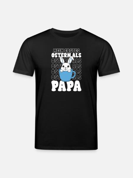 Easter Bunny in Mug Dad - Stanley/Stella CREATOR Unisex Organic T-Shirt - black