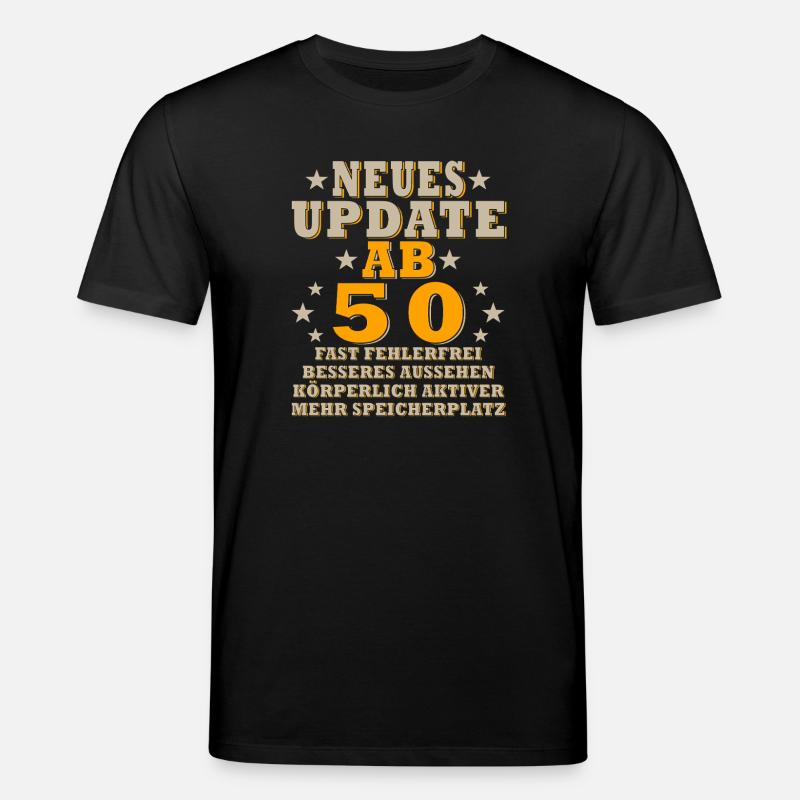 Neues Update ab 50 Retro-Design - Stanley/Stella Unisex Bio-T-Shirt CREATOR  - Schwarz