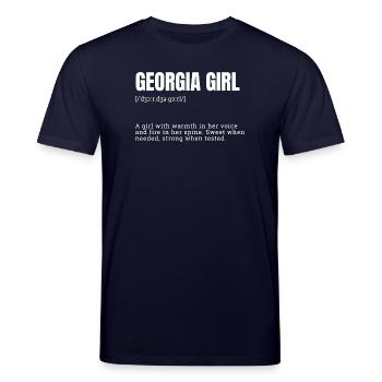 Georgia Girl Warmth and Strength - Stanley/Stella CREATOR Unisex Organic T-Shirt - navy - Front