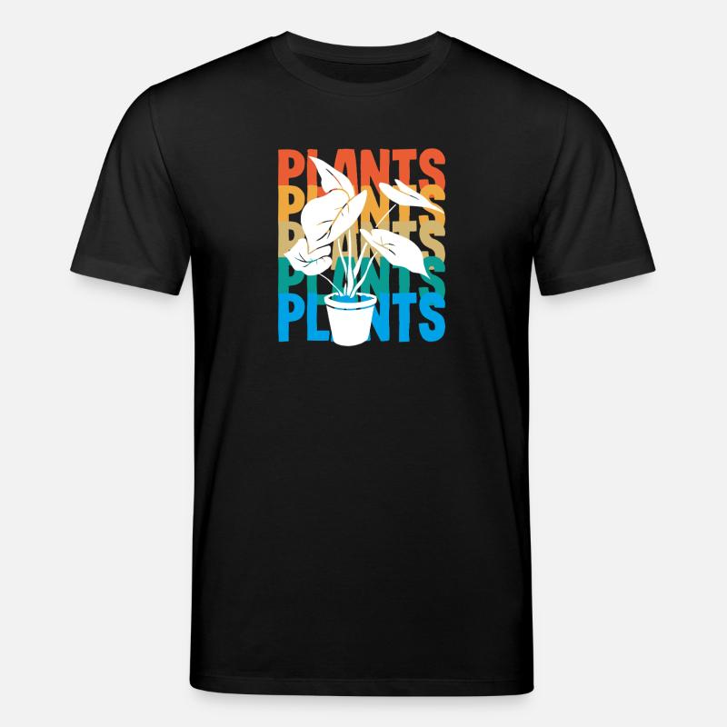 Succulentes Rétro Plant Lovers - T-shirt bio CREATOR Stanley/Stella Unisexe - noir