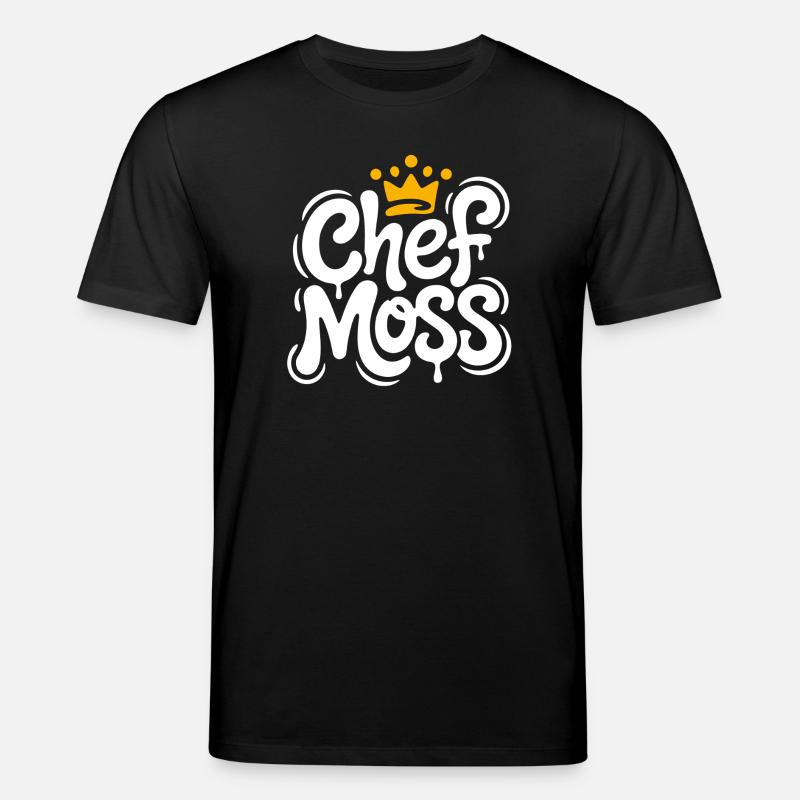 Chef Moss Graffiti Crown - Stanley/Stella CREATOR Unisex Organic T-Shirt - black