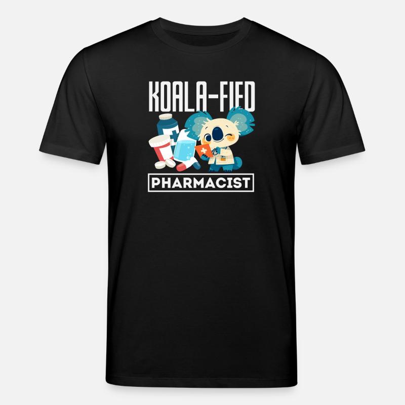Koala Pharmacien Technicien en pharmacie - T-shirt bio CREATOR Stanley/Stella Unisexe - noir