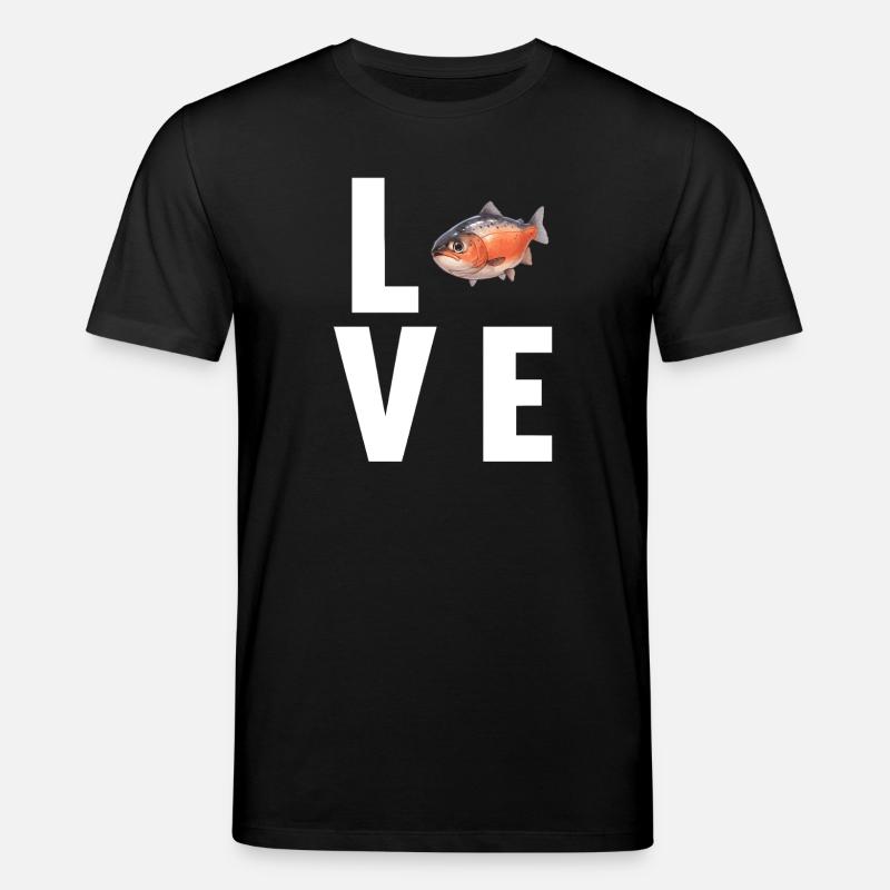 Lachse Lachs - Stanley/Stella Unisex Bio-T-Shirt CREATOR  - Schwarz
