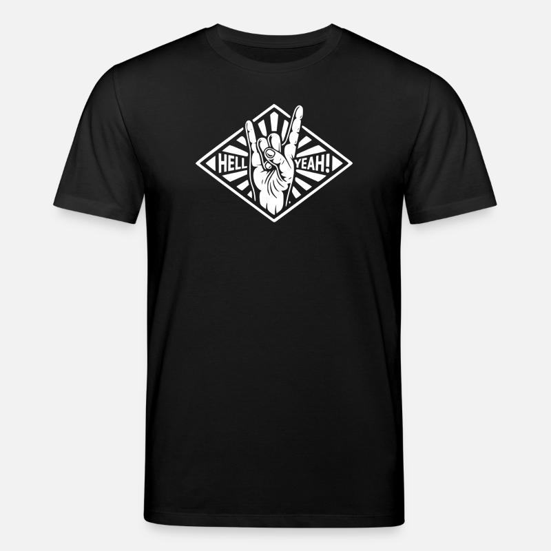Hell Yeah Hand Gesture - Stanley/Stella CREATOR Unisex Organic T-Shirt - black