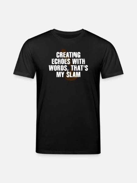 Slam Poetry Guitar Echos - T-shirt bio CREATOR Stanley/Stella Unisexe - noir