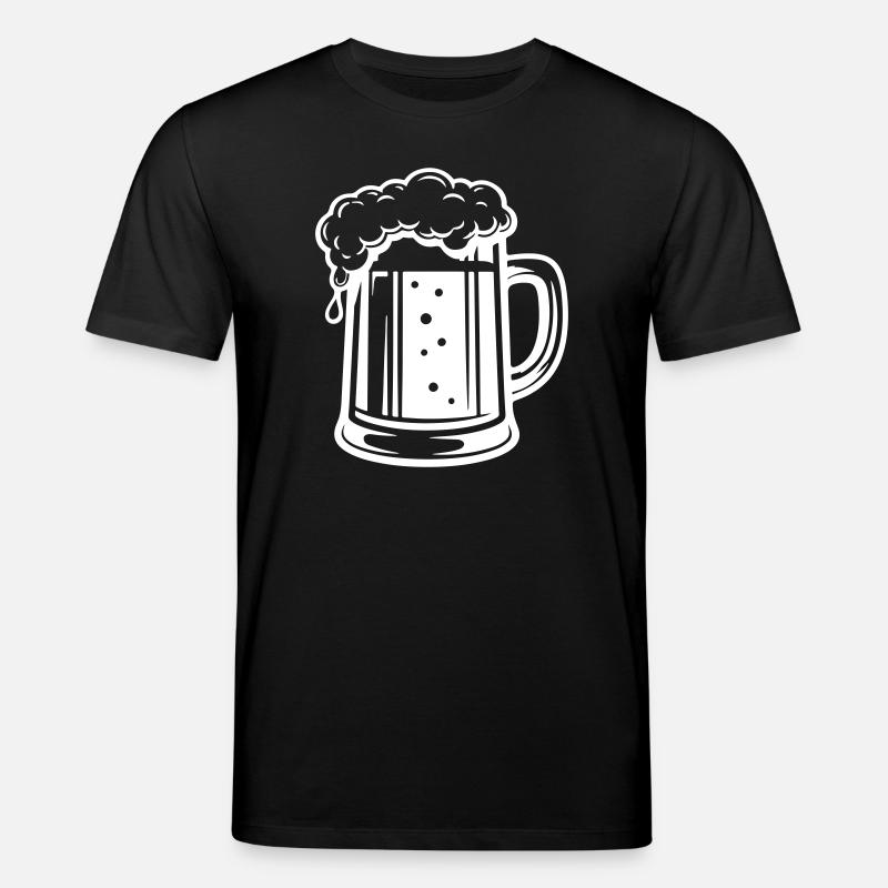 Bierkrug Symbol Bier - Stanley/Stella Unisex Bio-T-Shirt CREATOR  - Schwarz