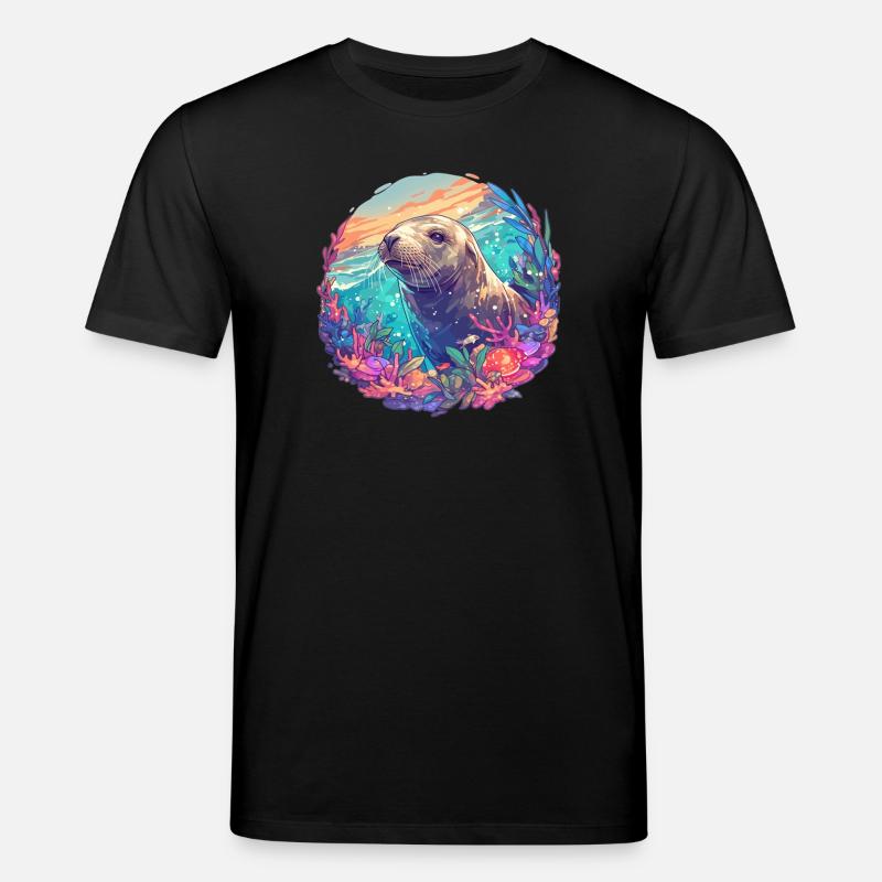Lions de mer Lion de mer - T-shirt bio CREATOR Stanley/Stella Unisexe - noir