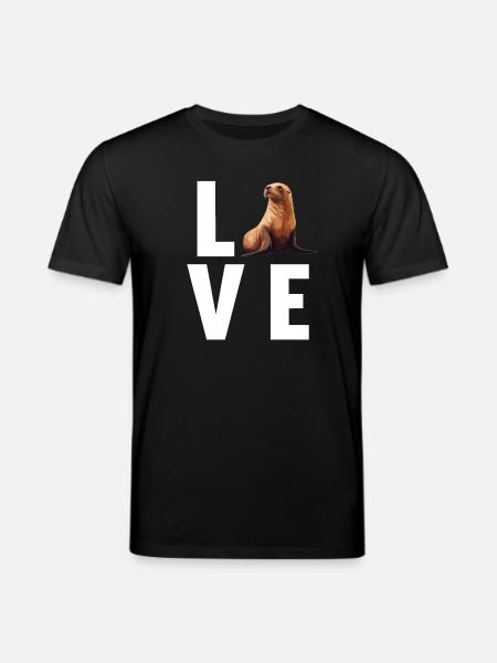 Seelöwen Seelöwe - Stanley/Stella Unisex Bio-T-Shirt CREATOR - Schwarz
