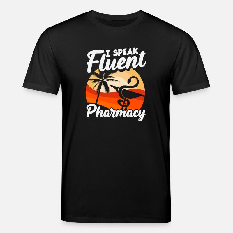 Apotheker Sprechen Fließend Pharmazietechniker - Stanley/Stella Unisex Bio-T-Shirt CREATOR  - Schwarz