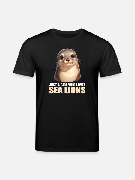 Sea Lions Sea Lion - Stanley/Stella CREATOR Unisex Organic T-Shirt - black