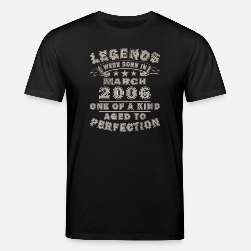 20e anniversaire – Millésime – mars 2006 - T-shirt bio CREATOR Stanley/Stella Unisexe - noir