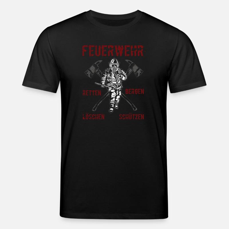 Protection de secours des pompiers - T-shirt bio CREATOR Stanley/Stella Unisexe - noir