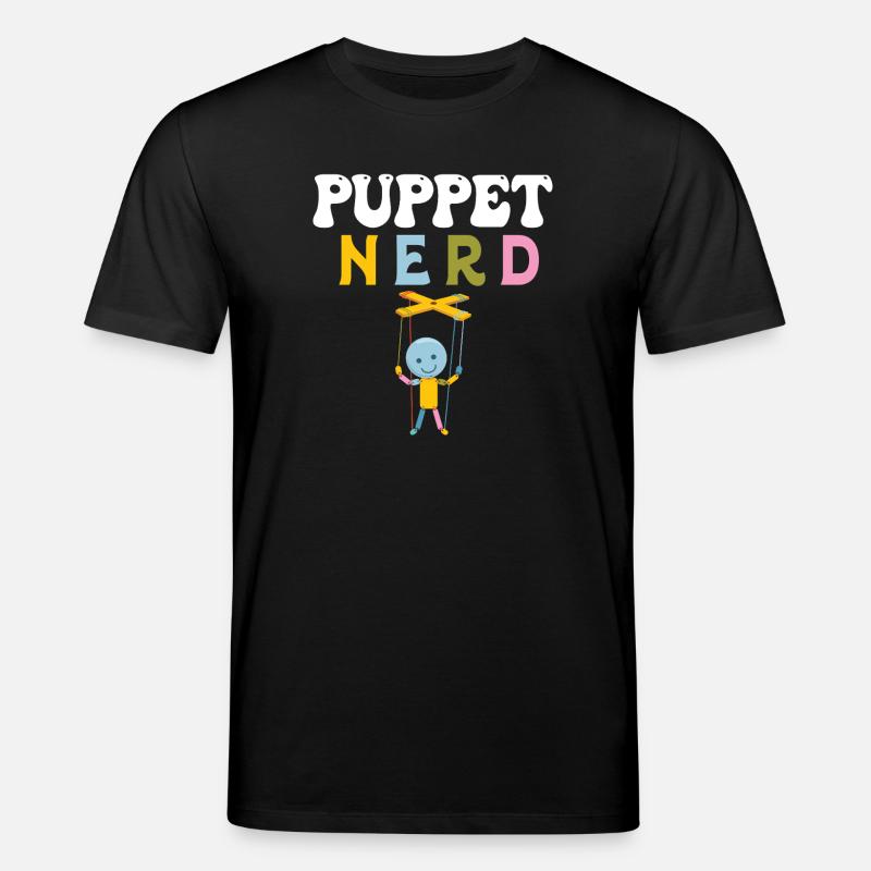 Puppet Nerd Marionette Art - Stanley/Stella CREATOR Unisex Organic T-Shirt - black