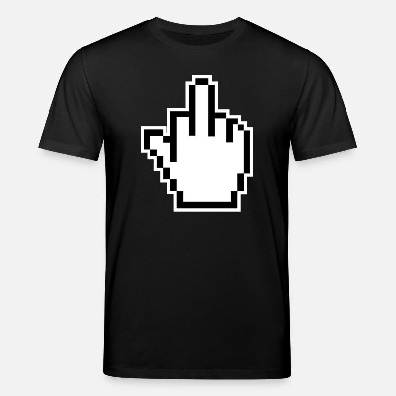 Middle Finger Cursor Middlefinger - Stanley/Stella CREATOR Unisex Organic T-Shirt - black