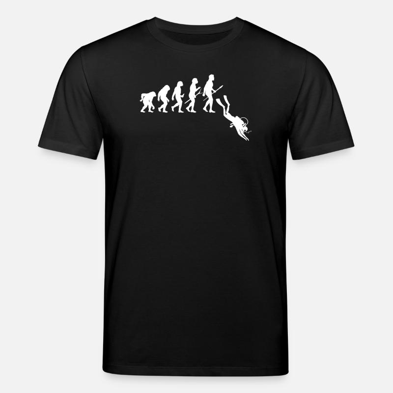 Diver Evolution - Diving - Stanley/Stella CREATOR Unisex Organic T-Shirt - black