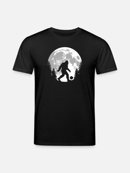 Bigfoot Football Moon Silhouette - Stanley/Stella CREATOR Unisex Organic T-Shirt - black